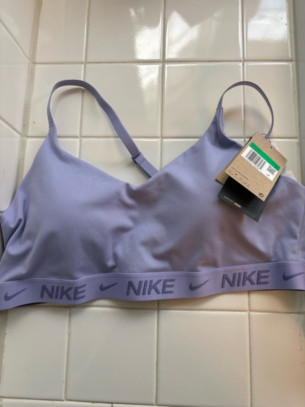 NWT Nike Women’s Indy Medium Support Sports Bra - Violet Purple  Size XL $42
